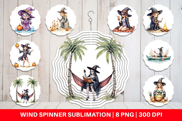 Wind Spinner Cute Summerwitch Vibes Sublimation artnoy 
