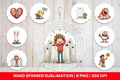 Wind Spinner Cyber Catastrophes Sublimation artnoy 