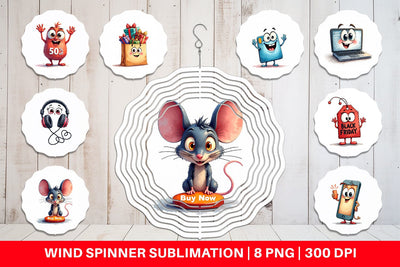 Wind Spinner Cyber Sale Tech Sublimation artnoy 