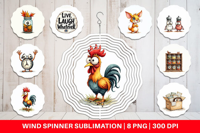 Wind Spinner Cynical Farmhouse Decor Sublimation artnoy 