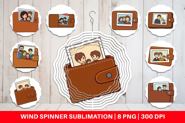 Wind Spinner Dad’s Wallet Sublimation artnoy 