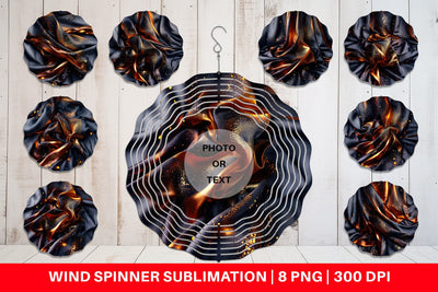 Wind Spinner Dark Silk Satin Sublimation artnoy 