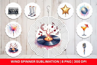 Wind Spinner Disco Diva Mom Sublimation artnoy 