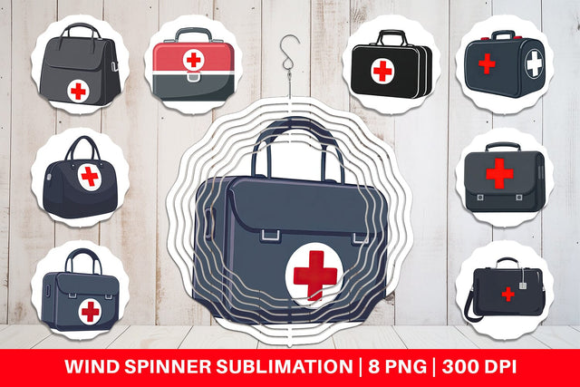 Wind Spinner Doctor Bag Sublimation artnoy 