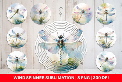 Wind Spinner Dragonfly Summer Sublimation artnoy 