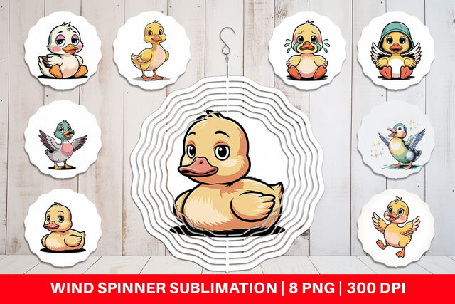 Wind Spinner Duck Mood Sublimation artnoy 