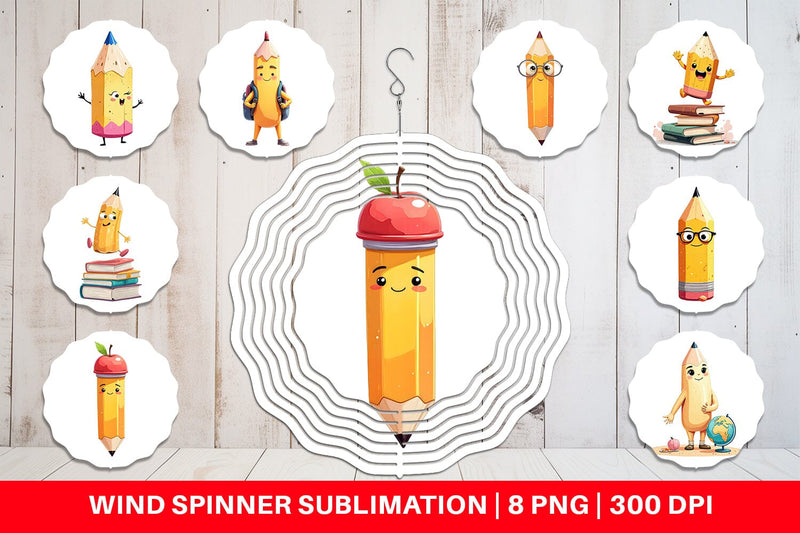 Wind Spinner Eager Pencil Sublimation artnoy 