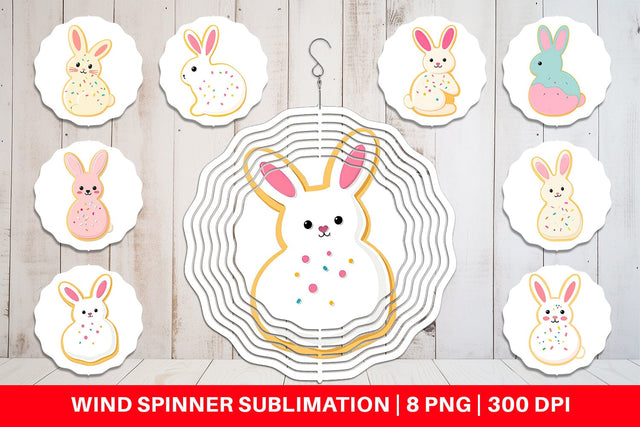 Wind Spinner Easter Cookie Sublimation artnoy 