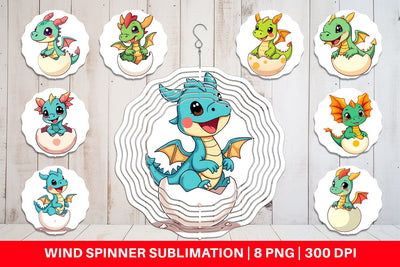 Wind Spinner Easter Dragon Sublimation artnoy 