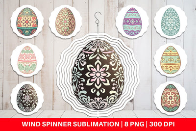 Wind Spinner Easter Egg Sublimation artnoy 