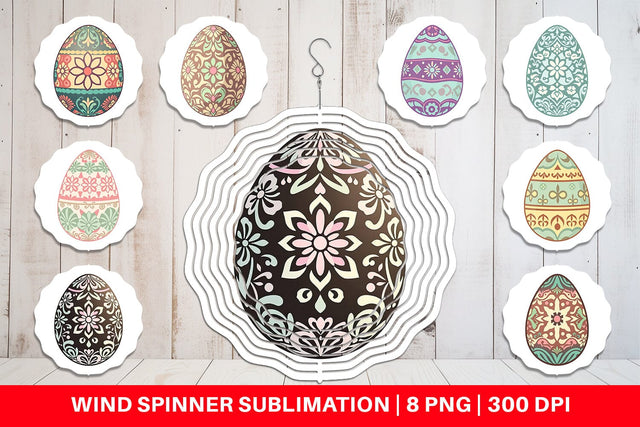 Wind Spinner Easter Egg Sublimation artnoy 