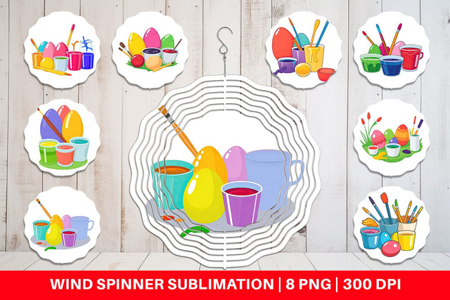 Wind Spinner Egg Dye Kit Sublimation artnoy 
