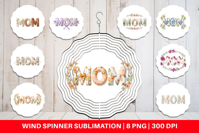 Wind Spinner Elegant Lemon MOM Mediterranean Sublimation artnoy 
