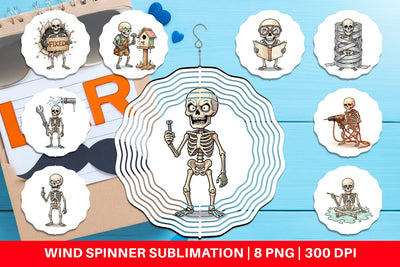 Wind Spinner Failed DIY Dad Bone Watercolor Sublimation artnoy 