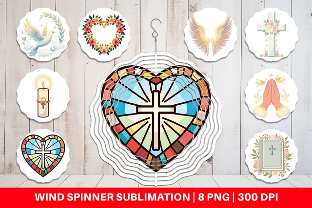 Wind Spinner Faithful Pastels Sublimation artnoy 