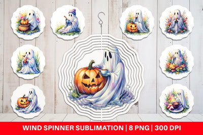 Wind Spinner Fall Pumpkin Spice Coffee Sublimation artnoy 