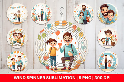 Wind Spinner Father's Day Art Sublimation artnoy 