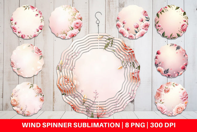 Wind Spinner Floral Sublimation artnoy 