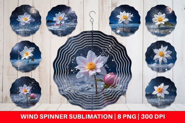 Wind Spinner Flower and Water Sublimation artnoy 