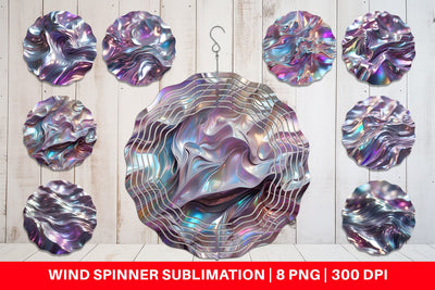 Wind Spinner Flowy Holographic Sublimation artnoy 