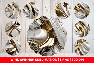 Wind Spinner Fluid Glossy Sublimation artnoy 