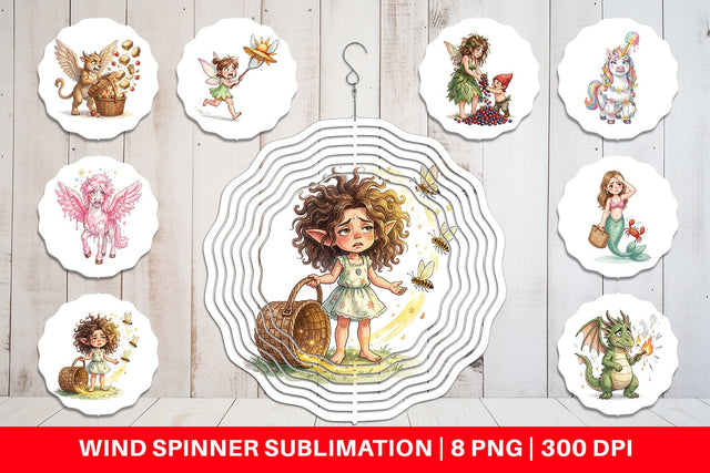 Wind Spinner Frazzled Magic Mom Chaos Sublimation artnoy 