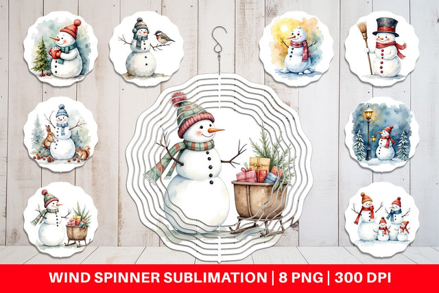 Wind Spinner Frosty Friends Sublimation artnoy 