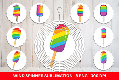 Wind Spinner Frozen Treat Sublimation artnoy 