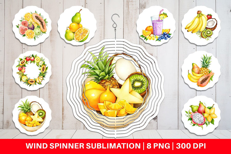 Wind Spinner Fruit Fiesta Sublimation artnoy 