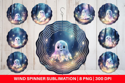 Wind Spinner Ghost in Forest Sublimation artnoy 