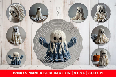 Wind Spinner Ghost Knitted Sublimation artnoy 