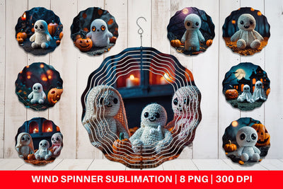 Wind Spinner Ghost Knitted Sublimation artnoy 