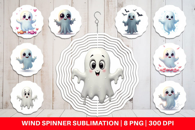 Wind Spinner Ghostly Twists Sublimation artnoy 