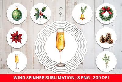 Wind Spinner Gilded Evergreen Sublimation artnoy 