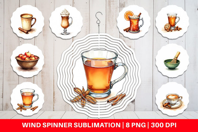 Wind Spinner Global Winter Warmers Watercolor Sublimation artnoy 