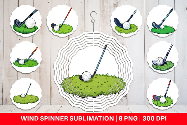 Wind Spinner Golf Club Sublimation artnoy 