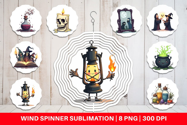 Wind Spinner Gothic Halloween Miscellaneous Sublimation artnoy 