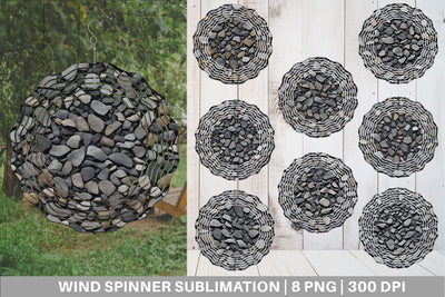 Wind Spinner Gravel Texture Sublimation artnoy 
