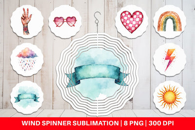 Wind Spinner Groovy Boho Mama Sublimation artnoy 