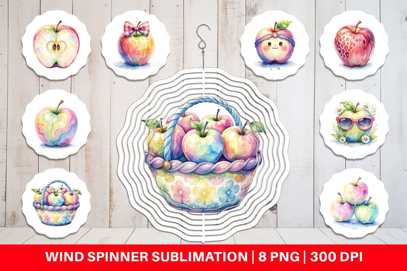 Wind Spinner Groovy Teacher Apple Sublimation artnoy 