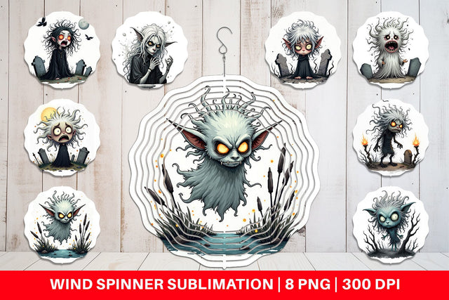 Wind Spinner Grumpy Banshee Sublimation artnoy 