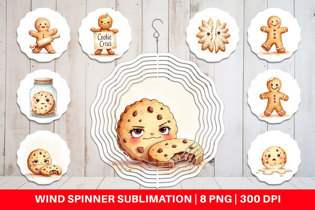 Wind Spinner Grumpy Cookies Sublimation artnoy 