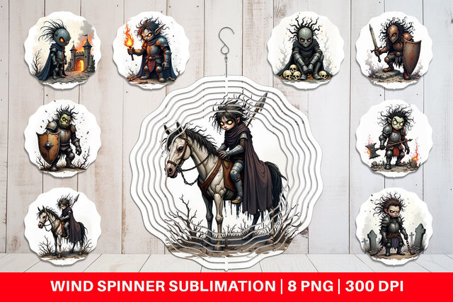 Wind Spinner Grumpy Knight Sublimation artnoy 