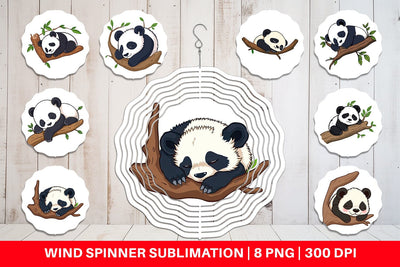 Wind Spinner Guitar Panda Sublimation artnoy 