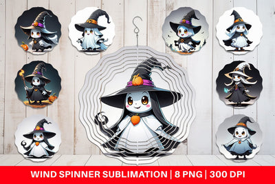 Wind Spinner Halloween Ghost Sublimation artnoy 