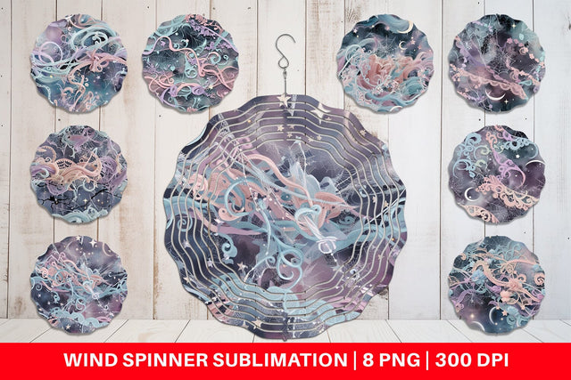 Wind Spinner Halloween Goth Pattern Sublimation artnoy 