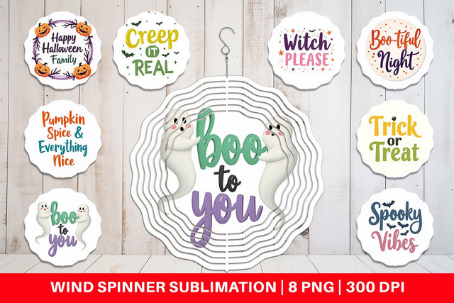 Wind Spinner Halloween Quotes Sublimation artnoy 