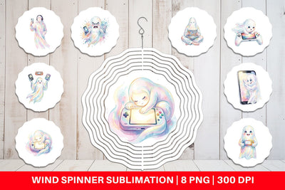 Wind Spinner Handheld Console Gamer Ghost Sublimation artnoy 