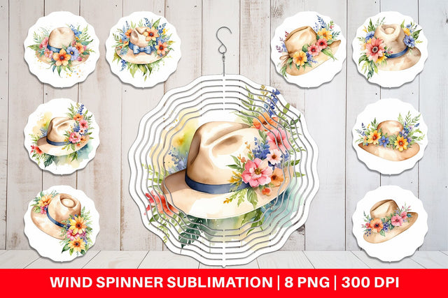 Wind Spinner Hat Summer Sublimation artnoy 