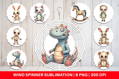 Wind Spinner Haunted Toy Squad Sublimation artnoy 